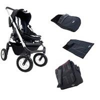 BMW Cooper MINI Stroller Pram Pushchair Buggy With Nursery Bag Footmuff Blanket