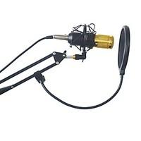 BM-800 Condenser Microphone Professional Kit Set Broadcast Studio Recording Mic With Arm Boom Stand Pop Filter Sponge Foam