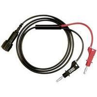 BNC test lead [ BNC plug - 4 mm plug] 1 m Black, Red Testec 8075-50-100-S