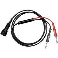 BNC test lead [ BNC plug - 4 mm plug] 1 m Black, Red Testec 8060-50-100-S