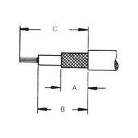 BNC connector Plug, straight 75 ? TE Connectivity 1-1337428-0 1 pc(s)