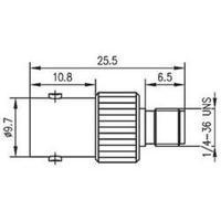 BNC adapter BNC socket - SMA socket Telegärtner J01008A0019 1 pc(s)