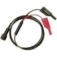 BNC test lead [ BNC plug - 4 mm plug] 1 m Black, Red Testec 7076-IEC-50-100-S