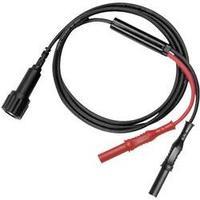 BNC test lead [ BNC plug - 4 mm plug] 1 m Black, Red Testec 7066-IEC-50-100-S