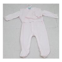 BNWT M&S, age 9-12 months pink & white 3 part set