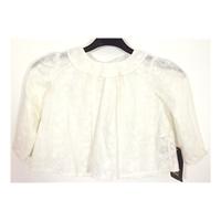BNWT Zara Baby Girls 18-24 Months White Top with Floral Embroidered Detail