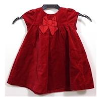 BNWT Jasper Conran 6-9 Months Radish Red Velvet Dress