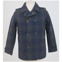 bnwt ms autograph age 11 12 years blue grey checked coat