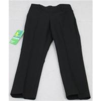 bnwt ms age 9 years black x long pleat front trousers