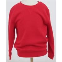 BNWT M&S, age 11 - 12 years pack of 2 red cotton rich sweatshirts