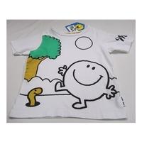 bnwt ms marks spencer size 3 4 years white mr men short sleeved t shir ...