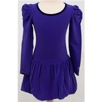 BNWT Original Sister, age 4-5 years purple puff ball dress with velvet trim