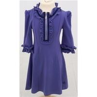 bnwt original sister age 5 6 years purple dress with ruffle trim