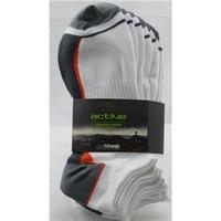 bnwt ms 5 pairs of size 8 95 white grey mix trainer socks