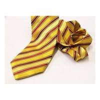 BNWT Tie Rack - Gold & Red Stripe Tie
