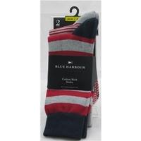 BNWT M&S, 2 pairs of size 8-9.5 grey, red & navy socks