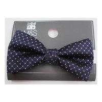 BNWT M&S purple & silver bow tie