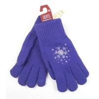 BNWT Dents - One Size - Purple - Knitted Gloves