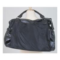 bnwt sofia c black handbag with patent leather trims