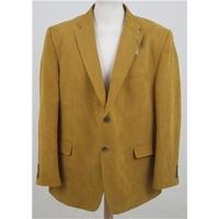 BNWT Marks and Spencer , size 46M mustard coloured suedette jacket