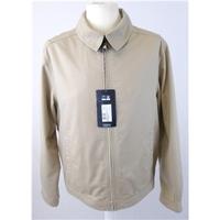 bnwt blue harbour nautical classics small size beige twill zipper fron ...