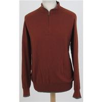 BNWT M&S Collezione size XL rust cotton & cashmere jumper