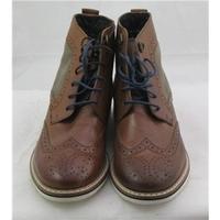 BNWT M&S Boys, size 6 brown brogue design ankle boots