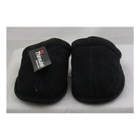 BNWT M&S, size 8 navy corduroy mule style slippers
