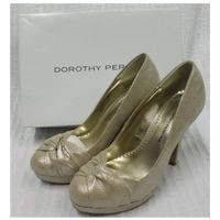 bnwt dorothy prekins size 5 champagne heeled shoes rrp 3800 bnwt dorot ...