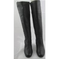 bnwt next size 7 black high heeled knee high boots