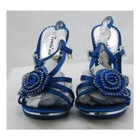 bnib tom eva size 437 blue and gemstone sandals