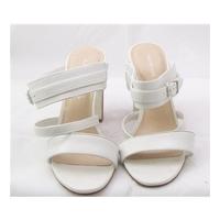 bnwt autograph size 7 white leather slide sandals