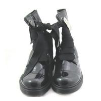 bnwt next size 4 black patent leather dm style boots