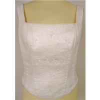 BNWT High Society by Jacquie Lawrence, size 14 ivory embroidered bodice