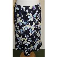 bnwt cc pure linen multi colour floral skirt size 12