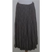 bnwt cc size 10 brown checked long skirt