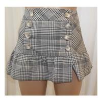 BNWT Topshop Size 10 Brown Checked Mini Skirt