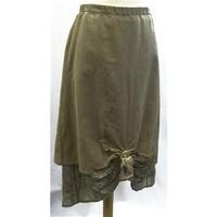 BNWT Sheila Raynes - Size: 10 - Beige - Linen and cotton skirt