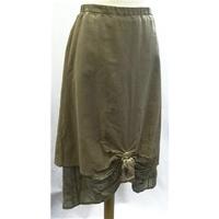 bnwt sheila raynes size 10 beige linen and cotton skirt