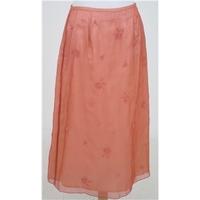 BNWT Country Casuals size 10 paprika orange silk skirt