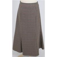 BNWT, The House of Bruar, size 14, beige & navy mix check, long skirt