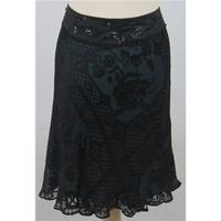 BNWT Whistles, size 16 black & green patterned skirt