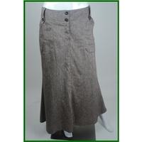 bnwt laura ashley size 12 brown long skirt