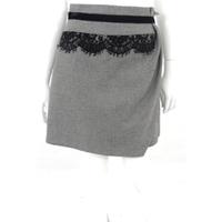 BNWT Karen Millen Size 12 Monochrome Wool Mix Skirt