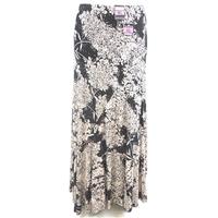 BNWT Reflections - XL Size - Black & White - Floral Print Long Skirt