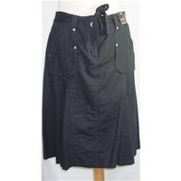 bnwt dorothy perkins size 10 black linen skirt