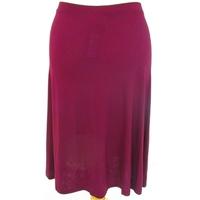 BNWT Marks And Spencer Size 8 Cerise Stretch Long Skirt