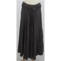 bnwt ms size 10 brown skirt with woven belt