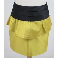 bnwt reiss size 10 black gold mini skirt