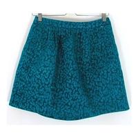BNWT H&M Size 10 Metallic Turquoise Blue Mini Skirt